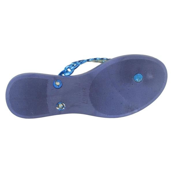 Savannah Ladies Savannah Toe Post Sandals With Upper Detailing