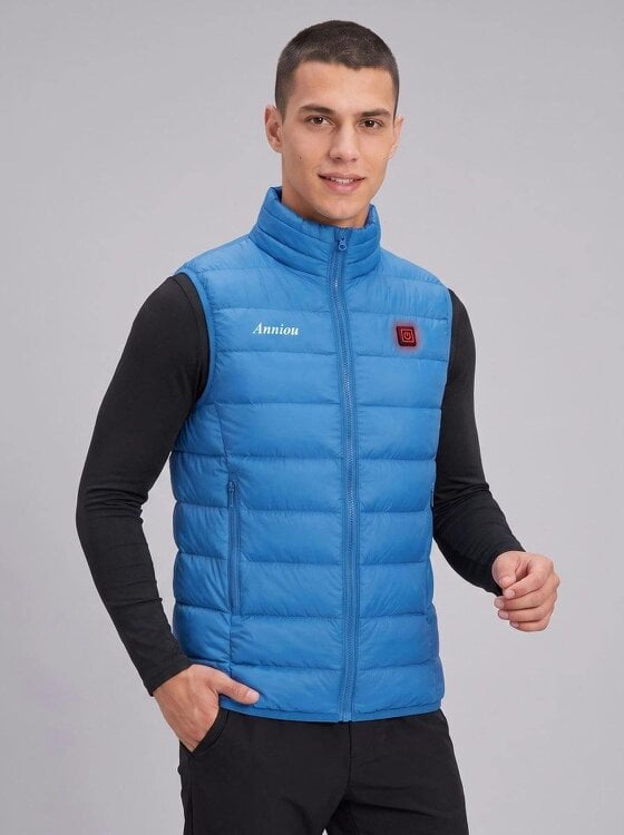 Anniou Men's Heated Duck Down Vest