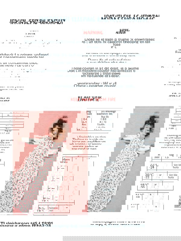 Kite Baby Organic Rosey Posey Sleep Bag