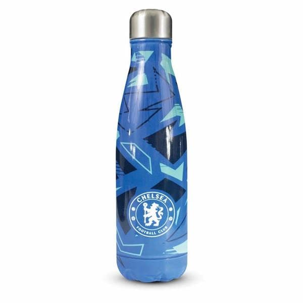 Chelsea FC Pattern Water Bottle, Water Bottles, Sports, Gift