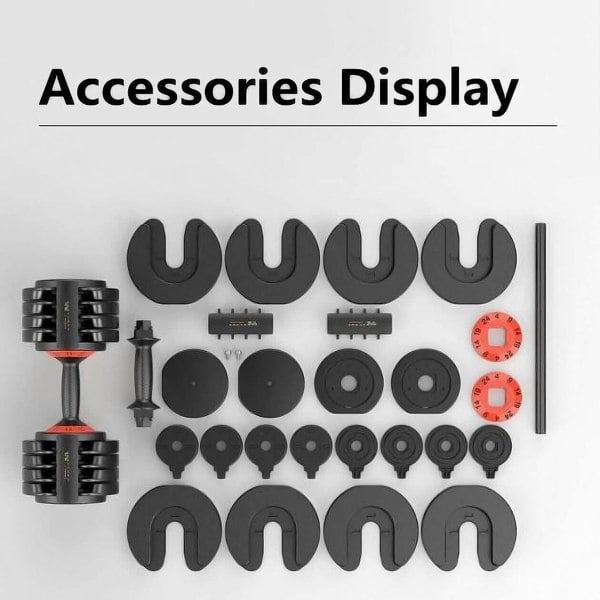 Flex Fitness Quick-Select Adjustable Dumbbell Pair (3-24kg)