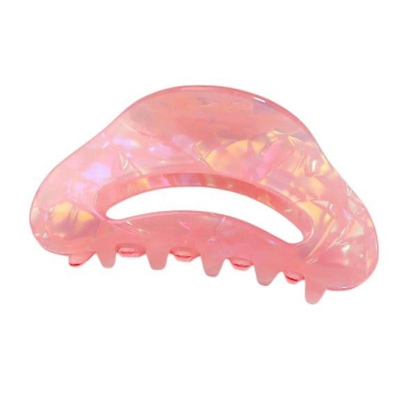Gold Trip Pearlescent Rose Claw Clip