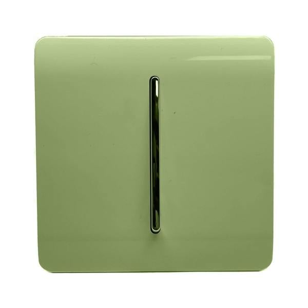 Trendi Switch 1 Gang Intermediate Rocker Light Switch in Moss Green