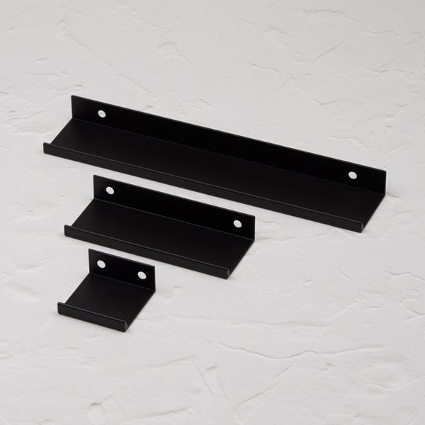 Handle & Home Matt Black Squared Edge Mount Lip Pull Handles