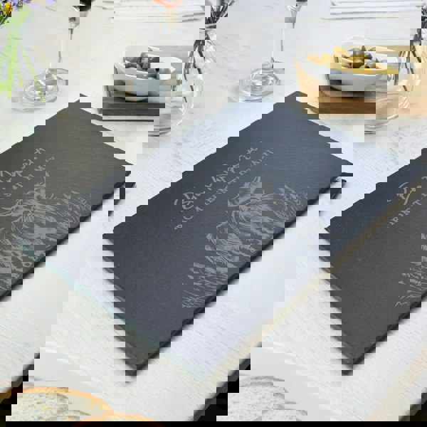 Personalised Memento Company Personalised Highland Cow Slate Placemat