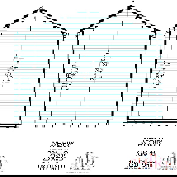 Shire Avesbury 10x10 Log Cabin 19mm interlock  Cladding - Best Shed