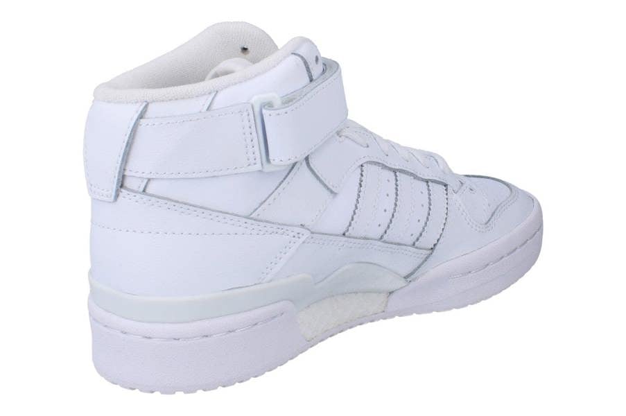 Adidas Forum Mid Junior Trainers Sneakers  FZ2086 - White White White Fz2086 - Photo 2