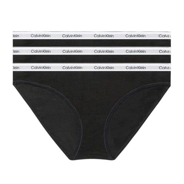 Calvin Klein Womens/Ladies Carousel Briefs (Pack of 3) - Black - 