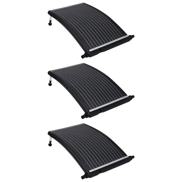 Berkfield Curved Pool Solar Heating Panels 3 pcs 110x65 cm