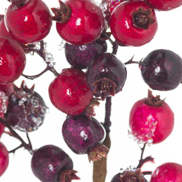 Hill Interiors Fat Berry Pick Artificial Plant - Red/Plum - 