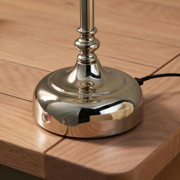 Pagazzi Lighting Fable Polished Chrome LED Rechargeable Touch Table Lamp