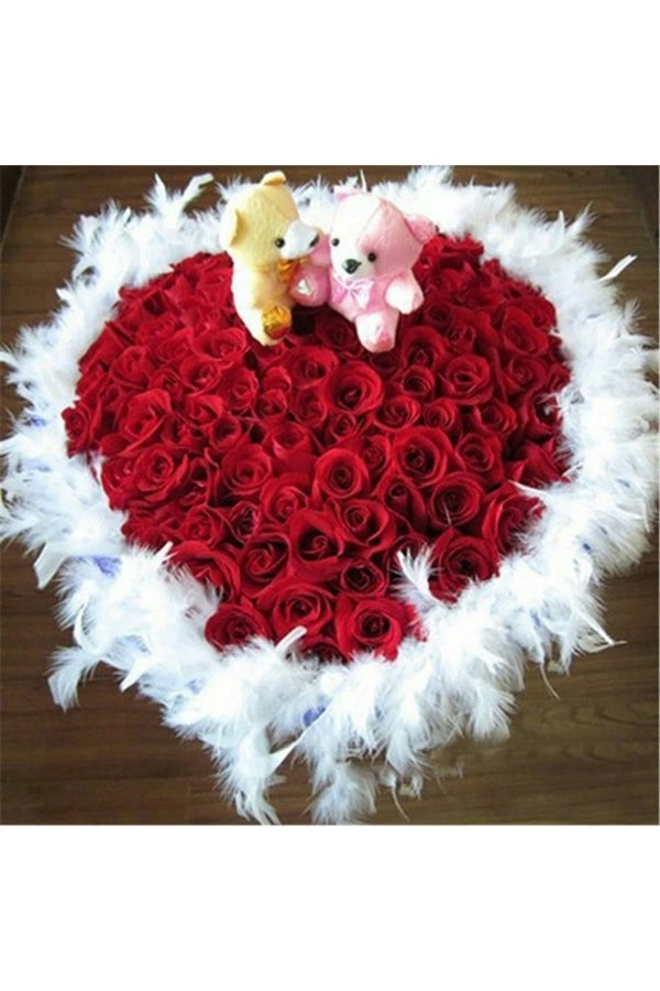 Living and Home 2m White Feather Vine for Christmas Tree Wedding Party Decoration
