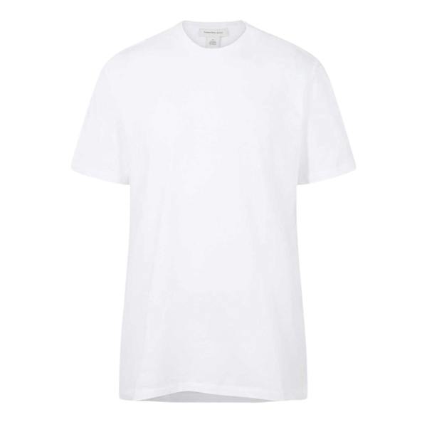 Calvin Klein Mens Plain Crew Neck Regular Casual T-Shirt - White - 