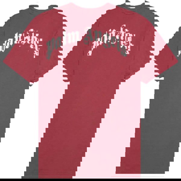 Palm Angels Kill The Bear Logo Burgundy T-Shirt XS