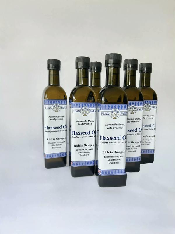Cold Pressed Flaxseed Oil 6 x 500ml pack