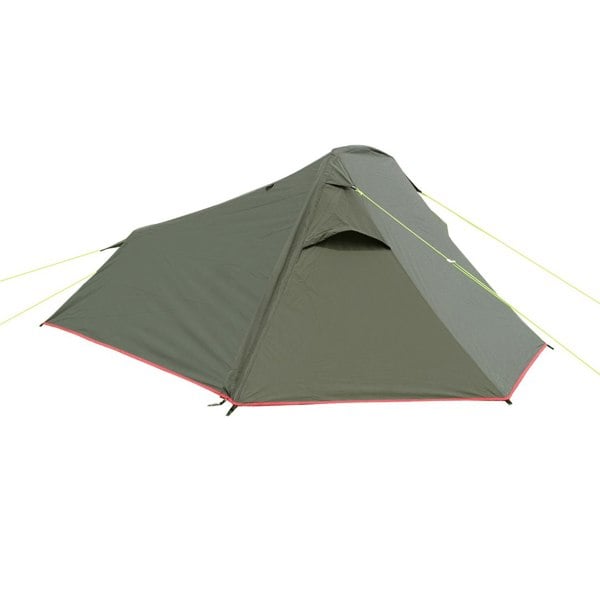 The Hawford Lightweight 2 Person Tent (Ripstop) from OLPRO on a white background with its doors closed and the vent open.