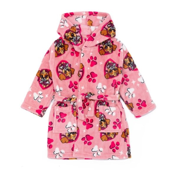 Paw Patrol Girls Hooded Dressing Gown - Pink