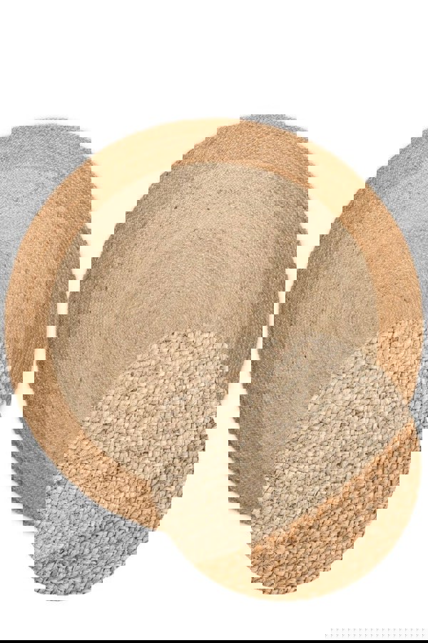 The Rugs Jutta Natural Round Jute Rug - Stylish & Comfort