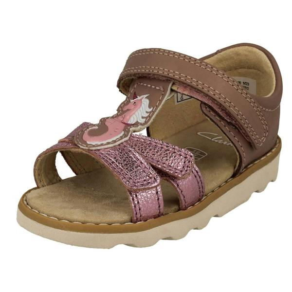 Clarks Girls Clarks Esmerelda Sea-Unicorn Motif Detailed Sandals Crown Brill T