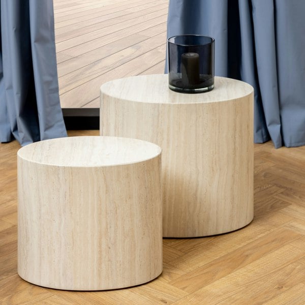 Furniture To Go Mice Oval Coffee Table Set in Light Oak