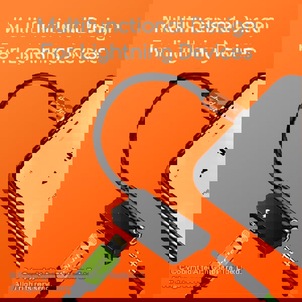 GadJet AUX Audio to Lightning Splitter