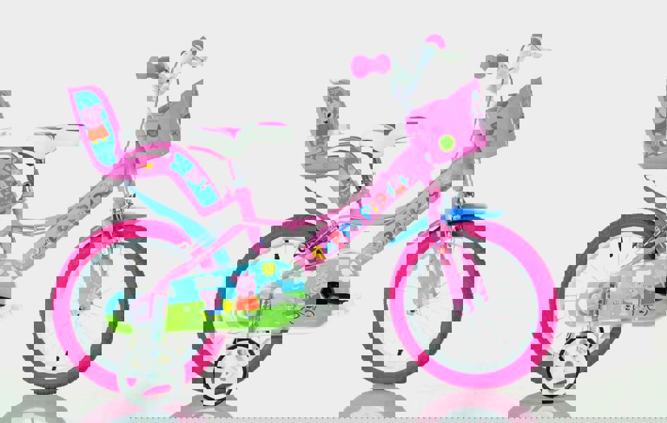 Dino Peppa Pig 16in Bike - Pink