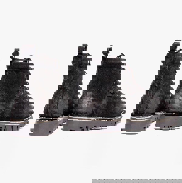 Popps 1961 MOD Mens Suede Boots Black