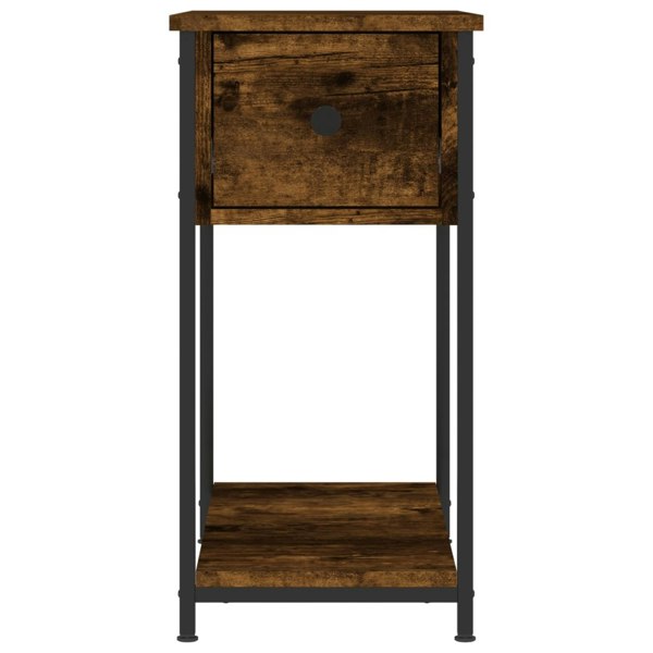 Berkfield Bedside Cabinets 2 pcs Smoked Oak 30x60x60 cm Engineered Wood