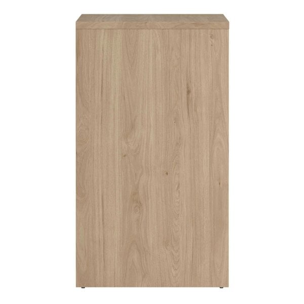 Wyld Haus Salzburg White and Natural Oak Effect Wood Chest 3 Drawers