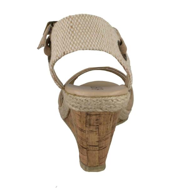 Spot On Ladies Spot On Cork Wedge Sandals F2265