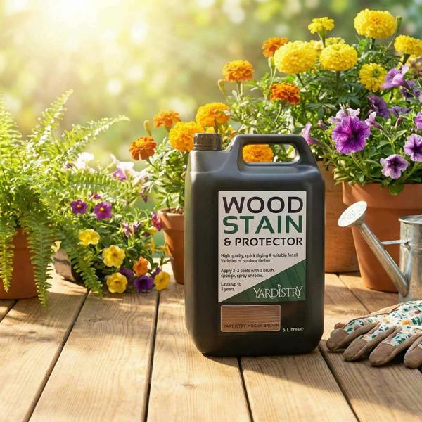 Yardistry Direct ‘Mocha Brown’ Wood Stain & Protector 5L Wood Stain Preserver
