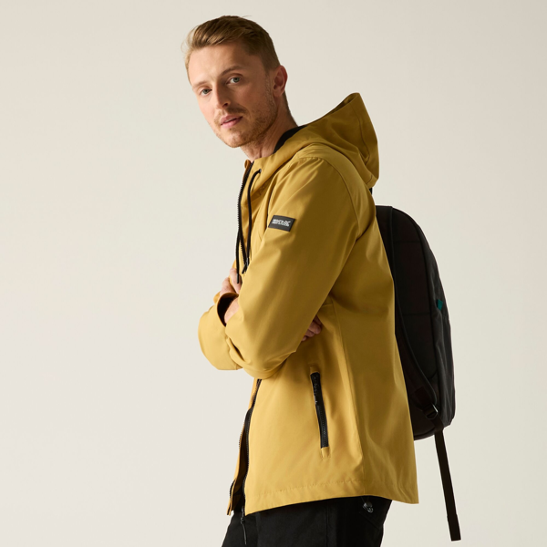 Regatta Mens Frankie Waterproof Jacket - Wood Brown