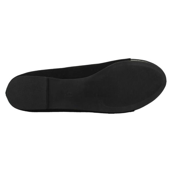 Spot On Ladies Spot On Bow Detailed Flat Ballerina Casual Shoes F80598
