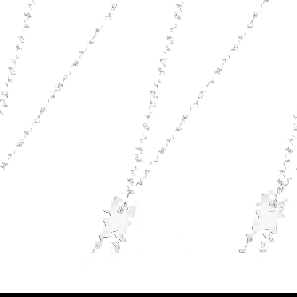 Mylee London Akita Inu Silhouette Silver Necklace - Personalised