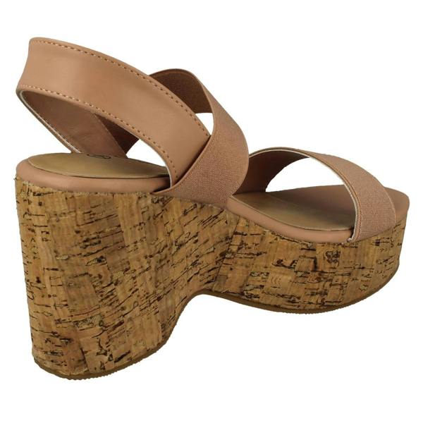 Savannah Ladies Savannah Platform Wedge Sandals F2298