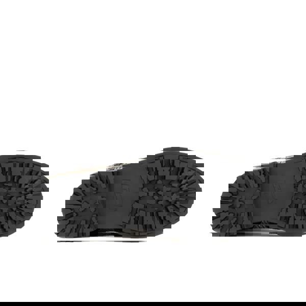 Embassy London Wanderer - Brown Check - Men's leather combat style side zipper boot in brown