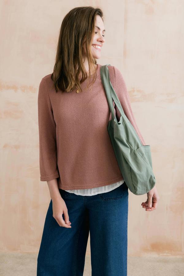 Lily & Me Olive Shirt Jumper Soft Pink