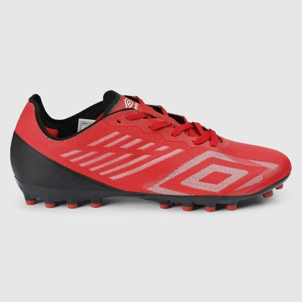 Umbro Mens Velocita Decima Pro Artificial Ground Football Boots - Equestrian Red/Silver/Black