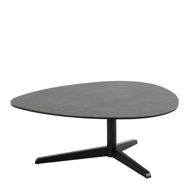 Furniture To Go Barnsley Black Ceramic Coffee Table 84x77x34 cm
