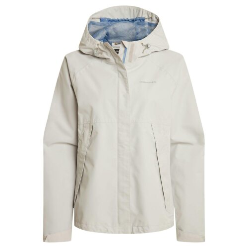 Craghoppers Womens Ossus Waterproof Jacket - Light Grey - Light Grey - 100% Recycled Polyester