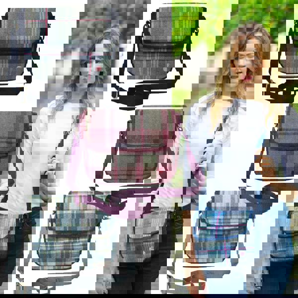 Earth Squared Tartan Tweed Mila Crossbody Bag