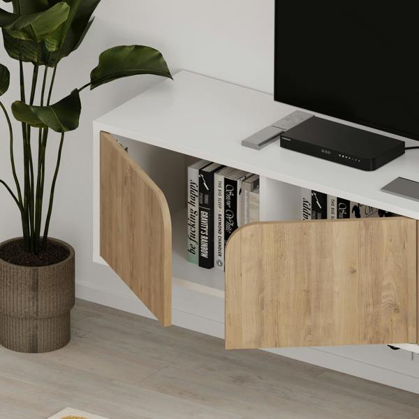 Decortie Spark Modern TV Unit Multimedia Centre with Storage Cabinet 180cm Width