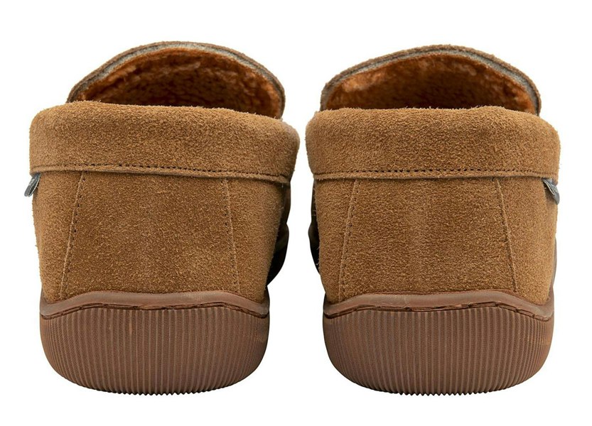Dunlop Nathan Suede Leather Mens Memory Foam Loafer Slippers