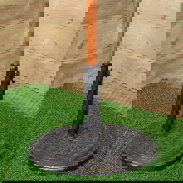 Samuel Alexander 2.7m Outdoor Wooden Garden Parasol Sun Shade with Carry Bag in Cream