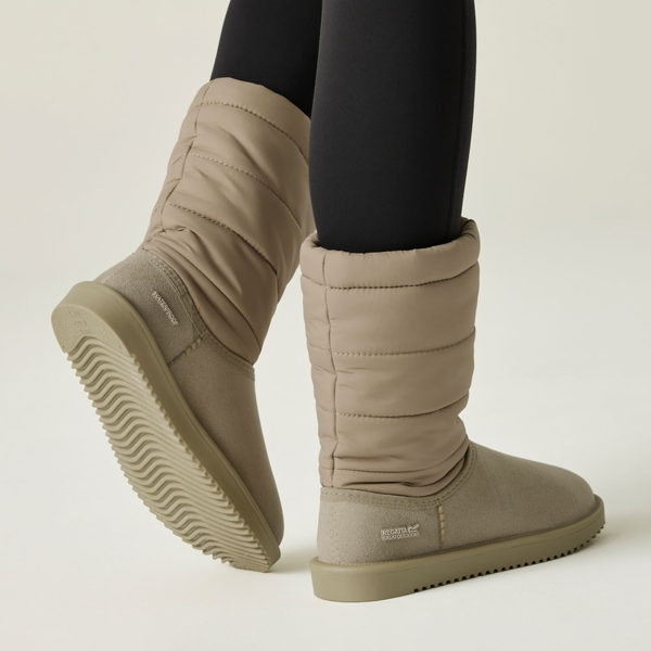 Regatta Womens Risley Waterproof Baffled Stitching Boots - Soft Taupe