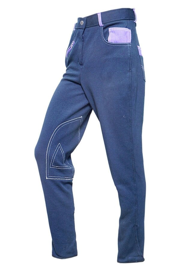 eQuitack Women's Performance Diesel Horse Riding Jodhpurs Navy/Blue