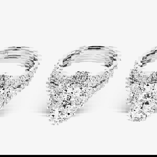 T. H. Baker 9ct White Gold 1.25ct Lab Grown Diamond Bridal Set LGR42232-125