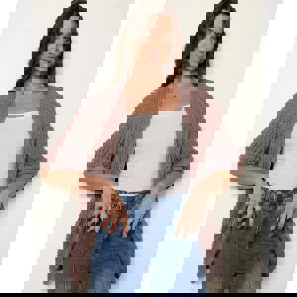 Blue Vanilla Pointelle Knit Cardigan