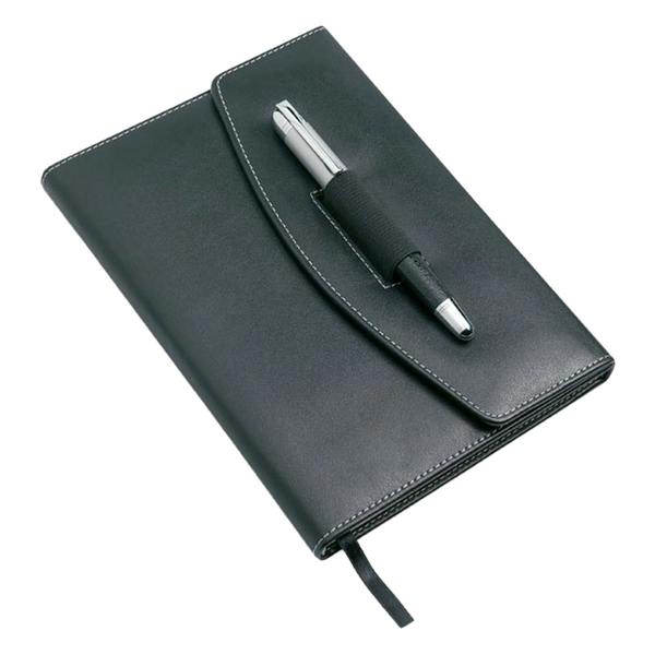 MidOcean Nova A5 Notebook & Pen - Black - 