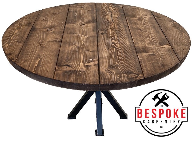 The Bespoke Carpentry Co Round Table with Pedestal Legs